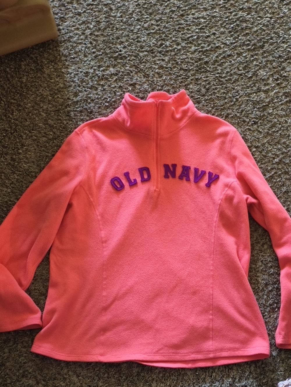 Old Navy Women's Pink Half-Zip Fleece Pullover XL